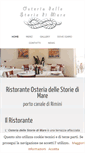 Mobile Screenshot of osteriadellestoriedimare.com