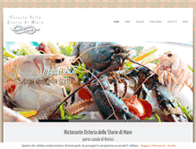Tablet Screenshot of osteriadellestoriedimare.com